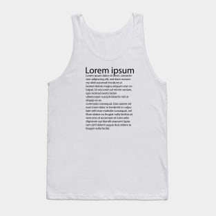 LOREM IPSUM Tank Top